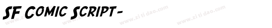 SF Comic Script字体转换